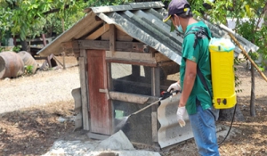 ครอบครัวปศุสัตว์นครปฐม ดำเนินโครงการรณรงค์ทำความสะอาด และทำลายเชื้อโรคไข้หวัดนกในพื้นที่เสี่ยง ครั้งที่ 3/2566